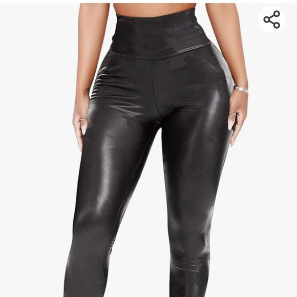 🔥3/$42 w FREE SHIPPING🔥 NWOT High Waist Faux Leather Leggings - Picture 6 of 7